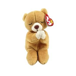 TY Beanie Baby Hope the Praying Bear Beanbag Plush Stuffed Animal Vintage 1998